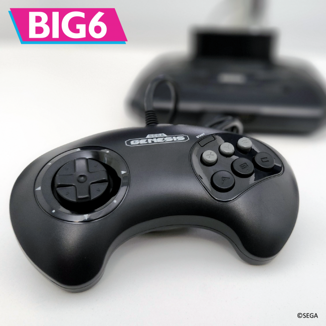 Retro-Bit Official Sega Genesis BIG6 Controller 6-Button Pad for Sega Genesis