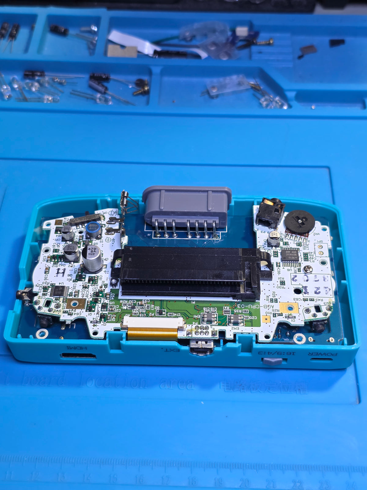 Gameboy Advanced Consolized - 1080P HDMI Output - EZ Flash Omega DE - 128GB SD Card