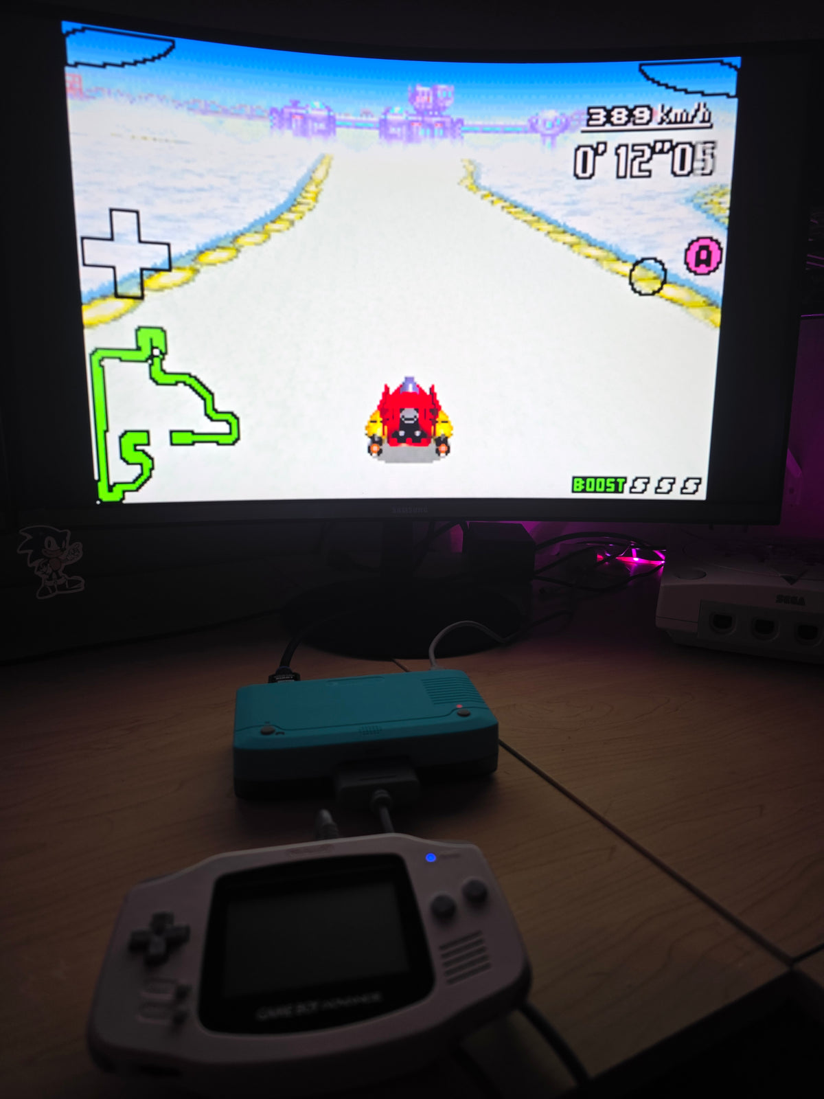 Gameboy Advanced Consolized - 1080P HDMI Output - EZ Flash Omega DE - 128GB SD Card
