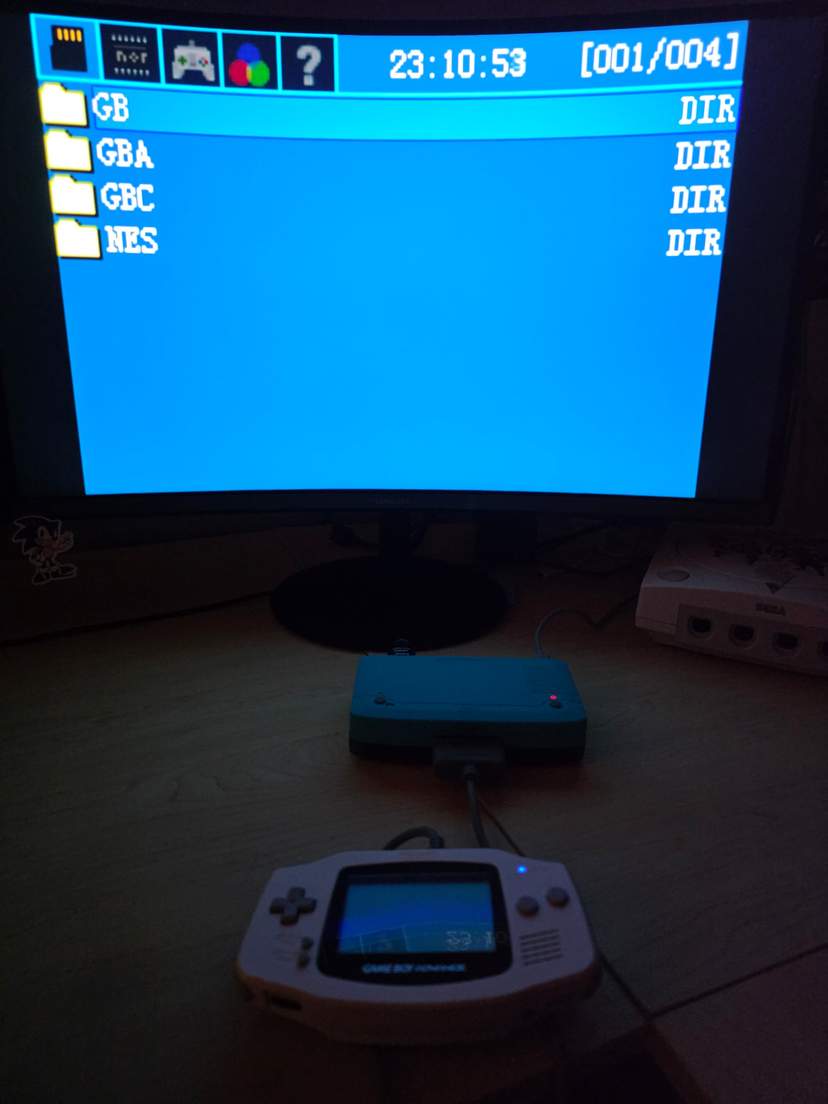 Gameboy Advanced Consolized - 1080P HDMI Output - EZ Flash Omega DE - 128GB SD Card