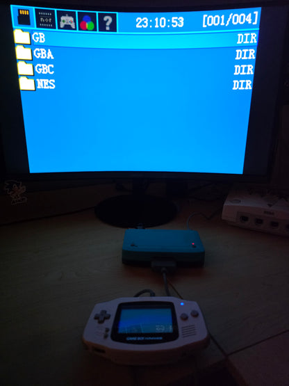 Gameboy Advanced Consolized - 1080P HDMI Output - EZ Flash Omega DE - 128GB SD Card