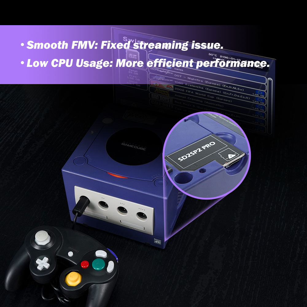 Nintendo GameCube SD2SP2 Pro SD Card Adapter