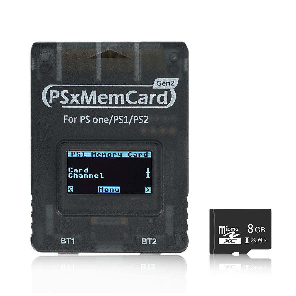 PSxMemCard Gen2 Memory Card Unlimited Saves for PS1/PS2 Game Consoles