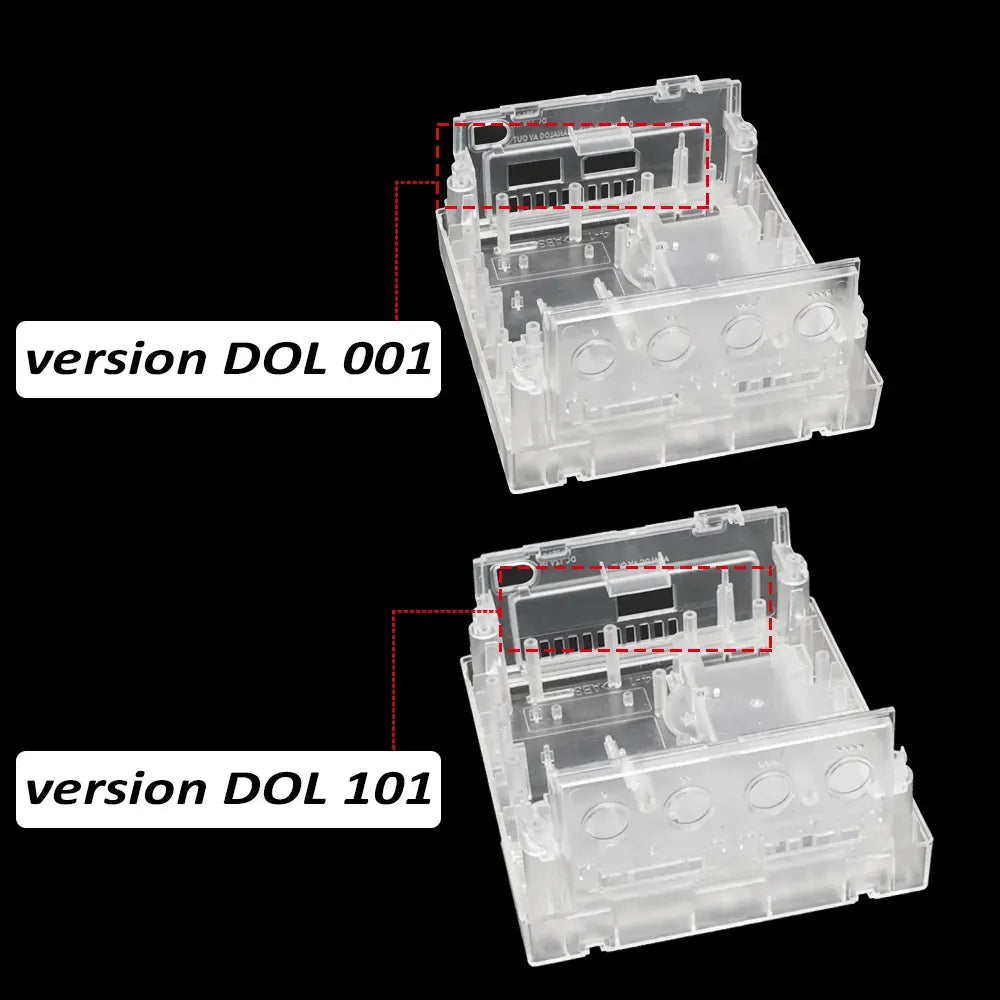Nintendo GameCube Transparent Console Replacement Shells