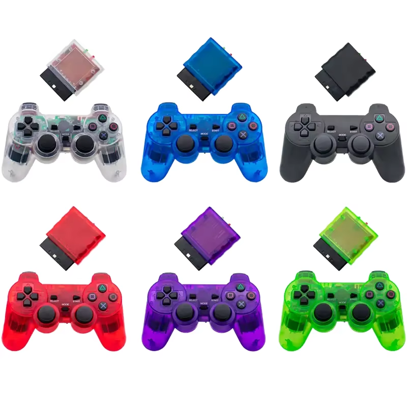 Playstation 1/2 Dualshock Controller with Dual Vibration 2.4G Wireless