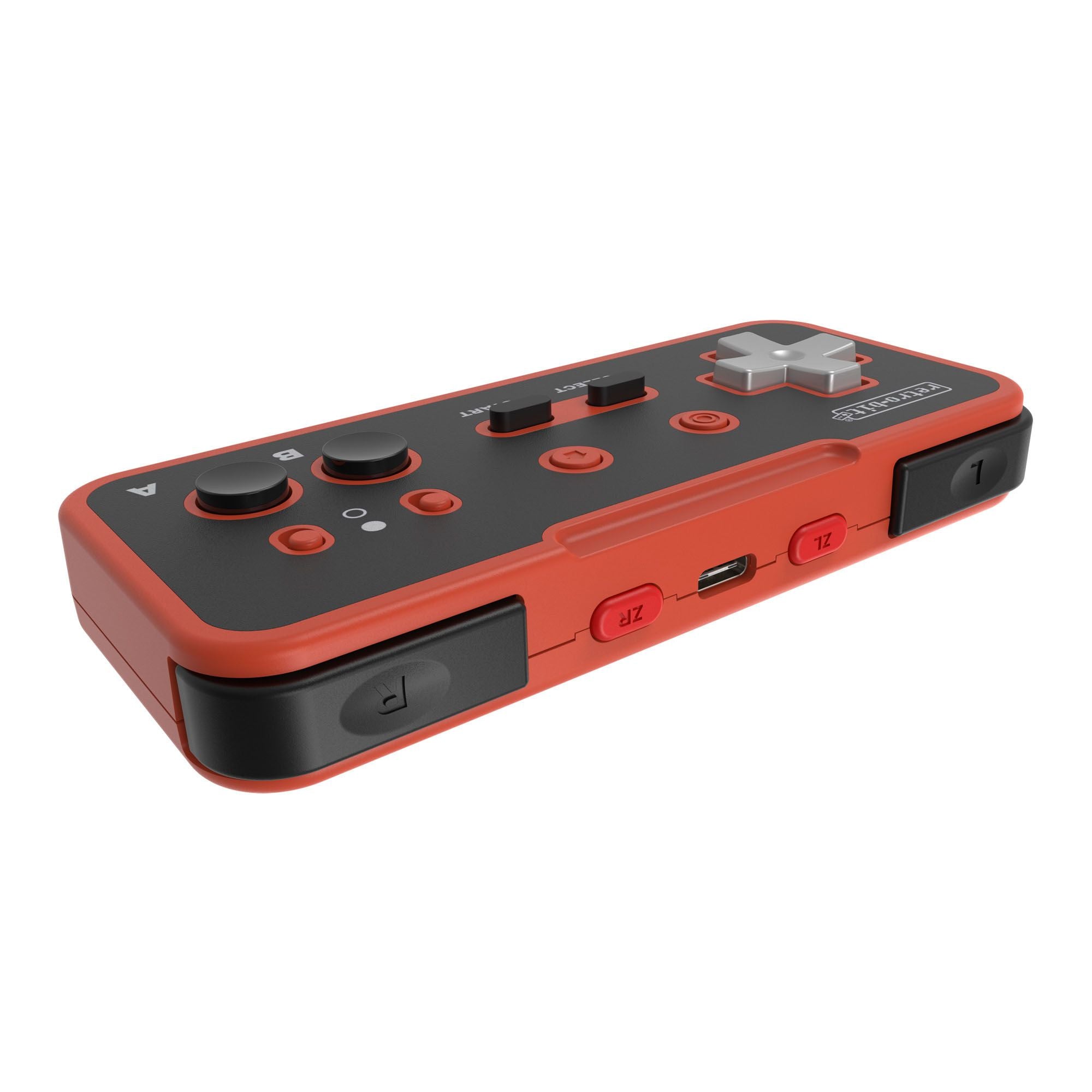 Origin8 2.4 GHZ Wireless Controller Red/Black (NES/PC) – Retro