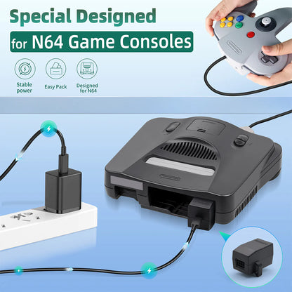 Nintendo 64 Type C Power Supply Kit - All Models - Universal - No Soldering