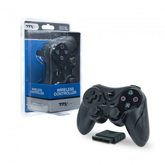 Playstation 1/Playstation 2 Wireless Dualshock Controller - Black