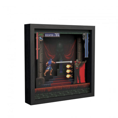 Konami Castlevania: SOTN Shadow Box Pixel Frame 9"x9" Officially Licensed