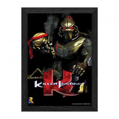 Rare Killer Instinct Framed 3D Poster 10"x12" Offically Licensed
