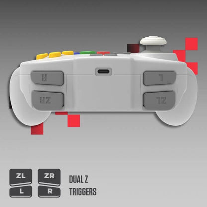 Retro-Bit Tribute 64 2.4Ghz Wireless Controller for Nintendo N64 Switch - Gray