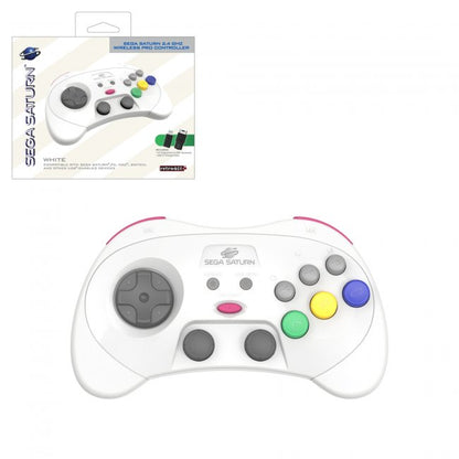 Retro-Bit SEGA Saturn 2.4GHz Wireless Pro Analog Controller (Sega Saturn/PC) - White