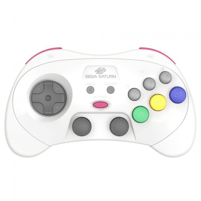 Retro-Bit SEGA Saturn 2.4GHz Wireless Pro Analog Controller (Sega Saturn/PC) - White