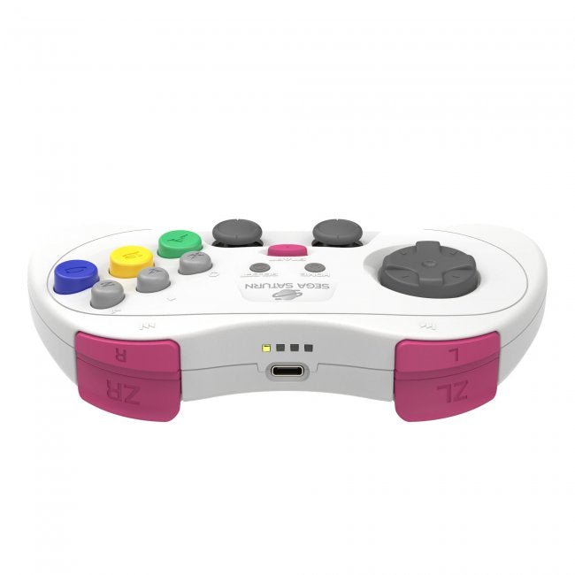 Retro-Bit SEGA Saturn 2.4GHz Wireless Pro Analog Controller (Sega Saturn/PC) - White