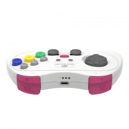 Retro-Bit SEGA Saturn 2.4GHz Wireless Pro Analog Controller (Sega Saturn/PC) - White