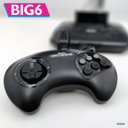 Retro-Bit Official Sega Genesis BIG6 Controller 6-Button Pad for Sega Genesis