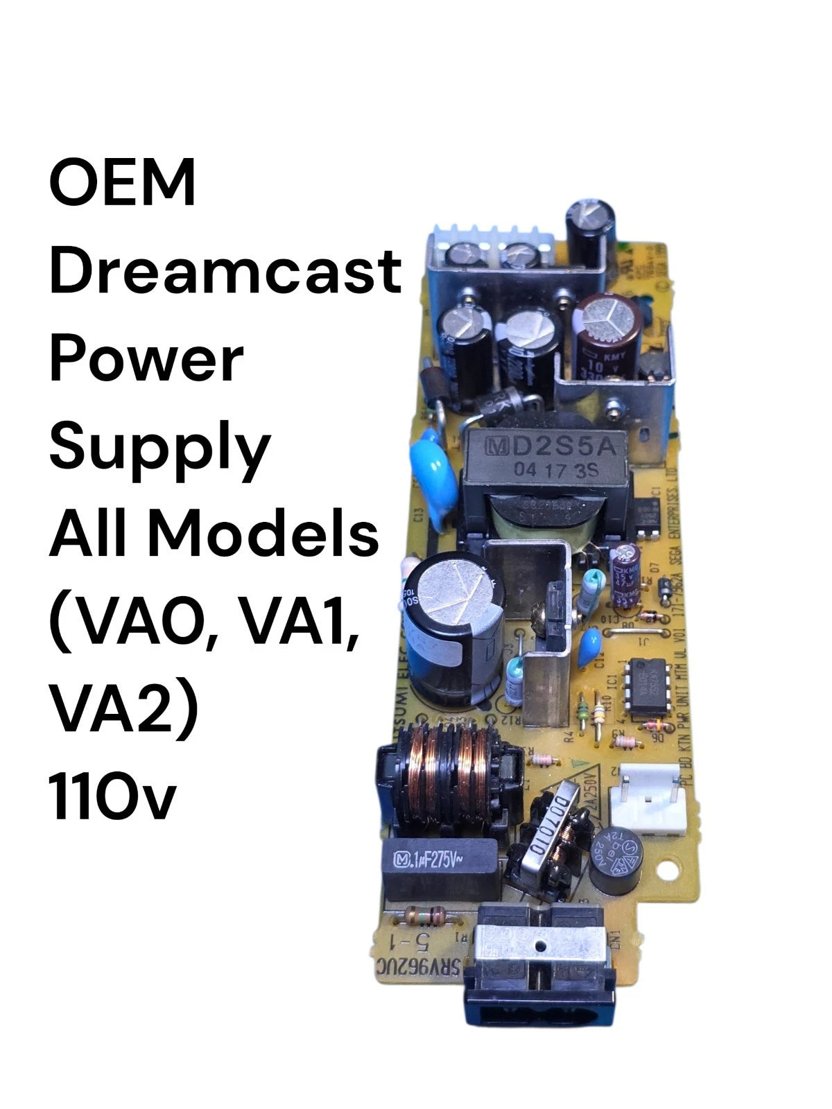 Sega Dreamcast OEM Power Supply Recapped Tested All Models VA0 VA1 VA2 PSU 110V