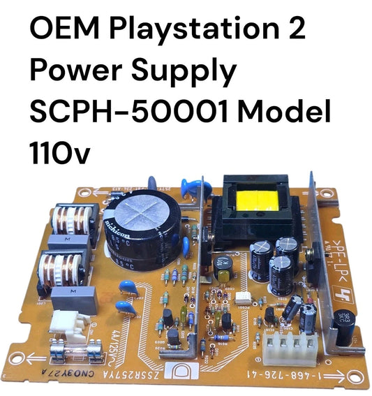 OEM Sony Playstation 2 PS2 Recapped 110v Power Supply for SCPH-50001 Models