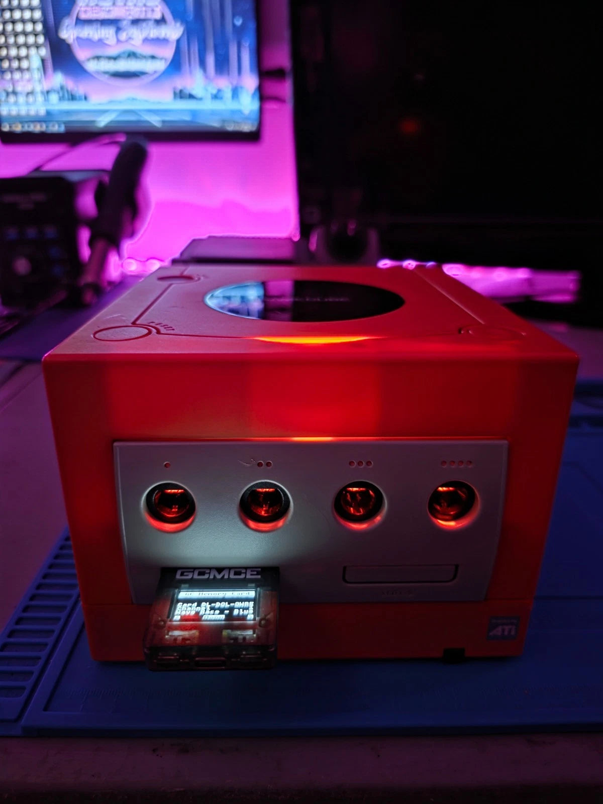 Modded Nintendo GameCube 1.5TB SD Card Internal HDMI + Controller/Memory Card Bundle