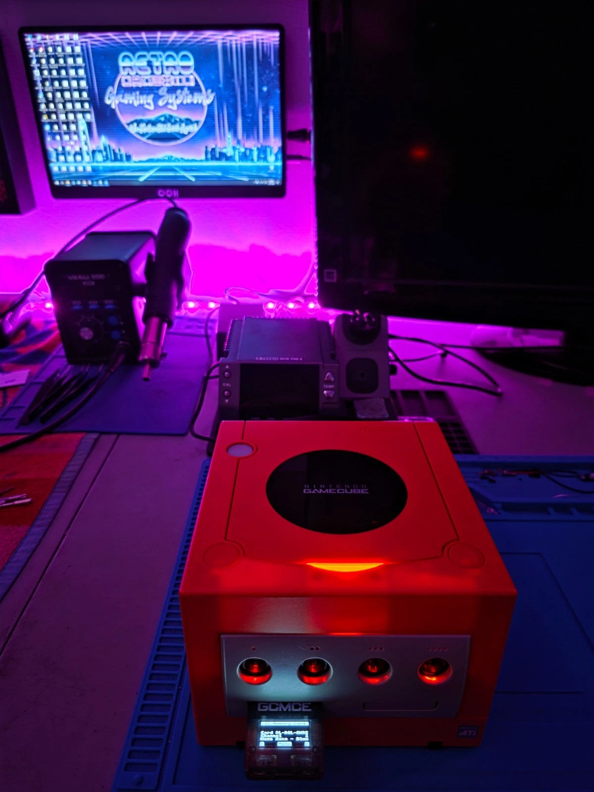 Modded Nintendo GameCube 1.5TB SD Card Internal HDMI + Controller/Memory Card Bundle