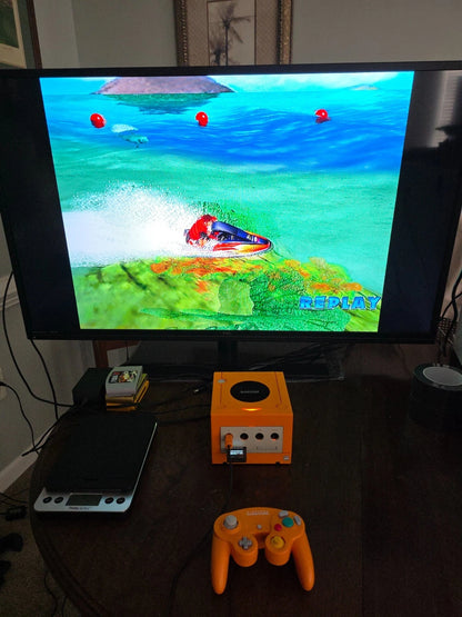 Modded Nintendo GameCube 1.5TB SD Card Internal HDMI + Controller/Memory Card Bundle