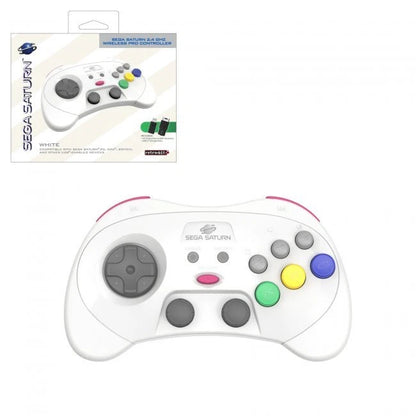 Retro-Bit SEGA Saturn 2.4GHz Wireless Pro Analog Controller (Sega Saturn/PC) - White