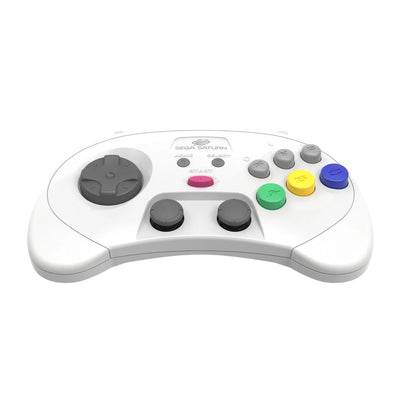 Retro-Bit SEGA Saturn 2.4GHz Wireless Pro Analog Controller (Sega Saturn/PC) - White